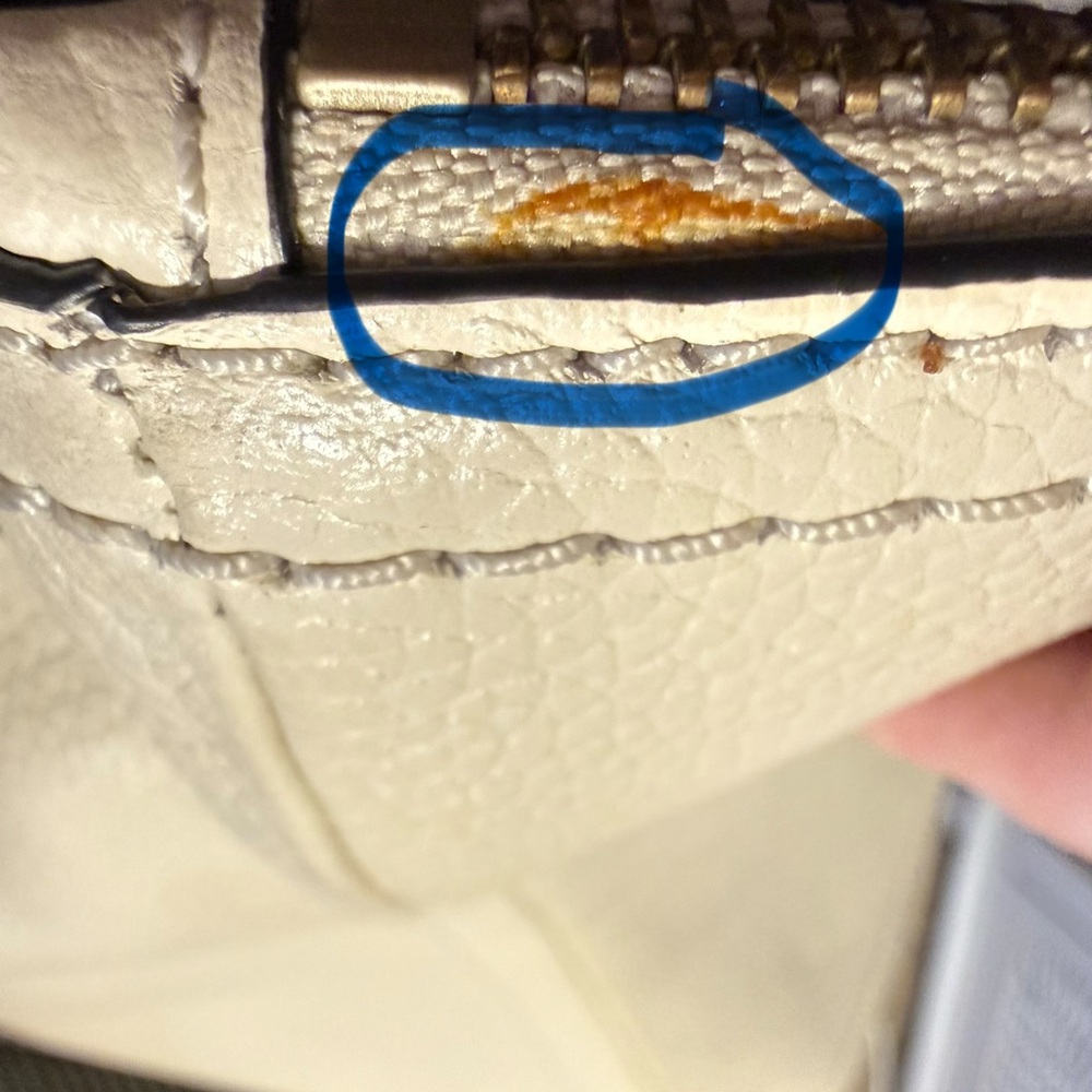 Marc Jacobs Shoulder Bag Purse Groove Leather Marshmallow - Picture 13 of 16